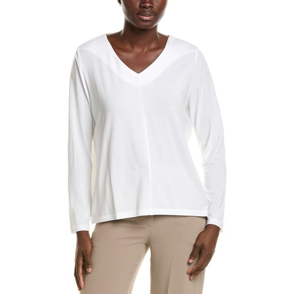 Eileen Fisher Womens Solid Top, White